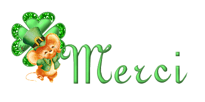 Gif animé merci trefle